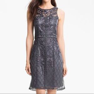 Sue Wong Sleeveless Embroidered Tulle Dress 12